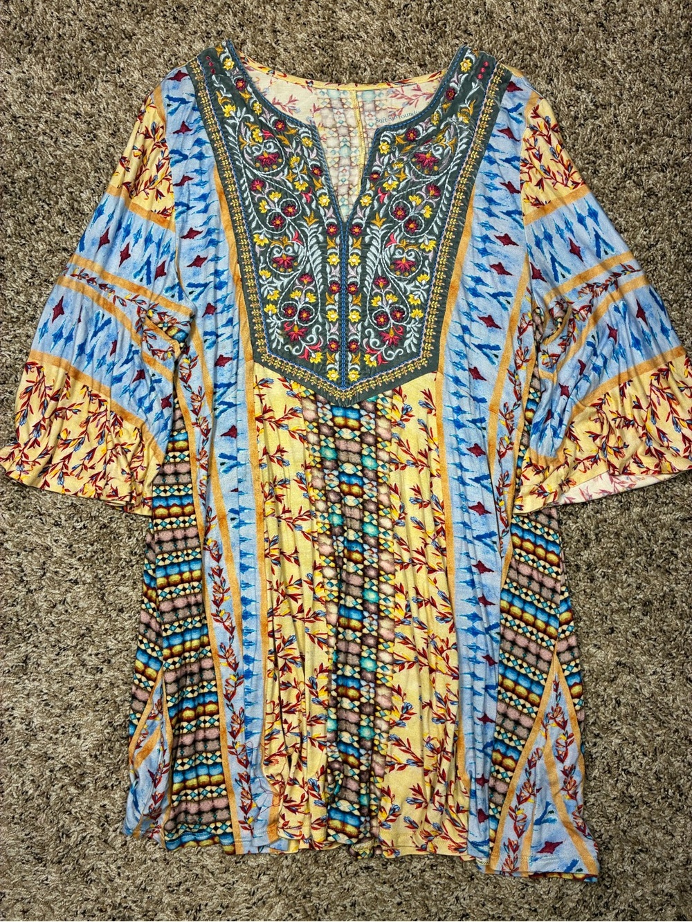 Soft Surroundings Fifi Embroidered Tunic Top - Picture 3 of 11